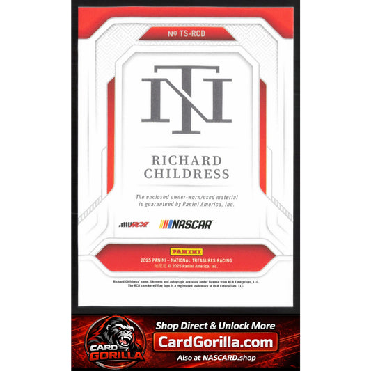 2025 National Treasures Richard Childress Treasured Swatches Holo Silver #/30