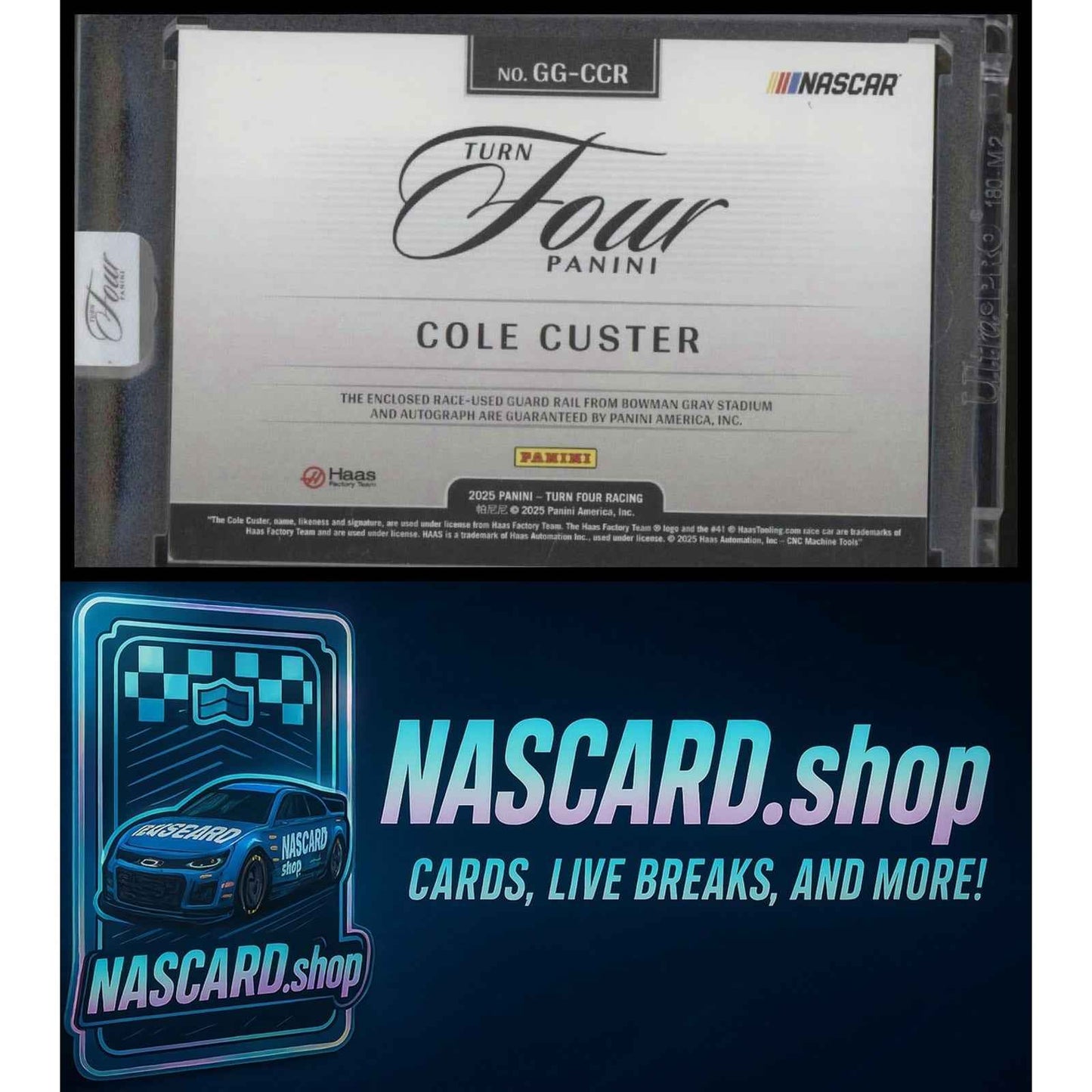 2025 Panini Turn Four #GG-CCR Cole Custer Guarded Graphs Gold #5/5