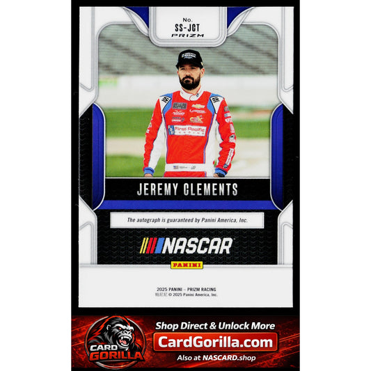 2025 Panini Prizm #SS-JCT Jeremy Clements Sensational Signatures