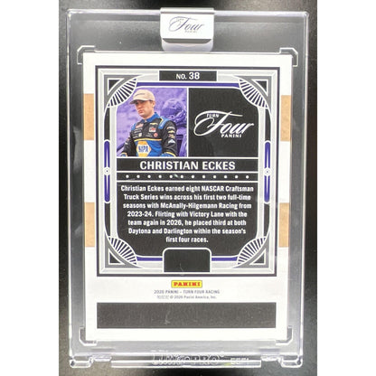 2026 Panini Turn Four Racing Christian Eckes #38 Holo Silver 26/49