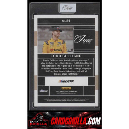 2025 Panini Turn Four #84 Todd Gilliland #/75