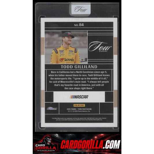 2025 Panini Turn Four #84 Todd Gilliland #/75