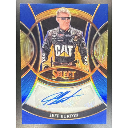 2026 Panini Select NASCAR Jeff Burton #S-JBT Signatures Blue Prizms /99 Auto