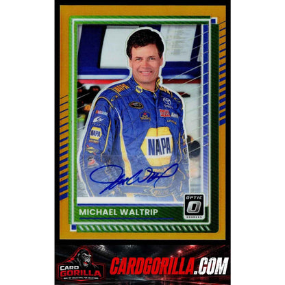 2025 Donruss #46 Michael Waltrip Optic Signatures Gold #/10
