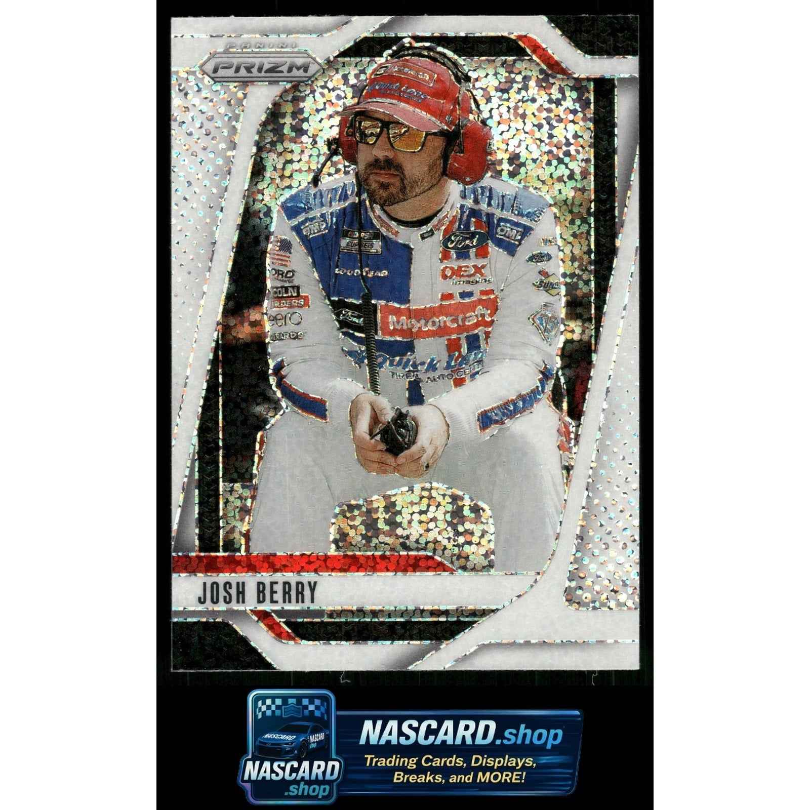 2025 Panini Prizm #82 Josh Berry White Sparkle