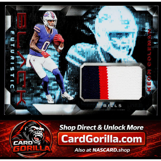 2024 Panini Black #F-KCN Keon Coleman Futuristic Citrine #/50