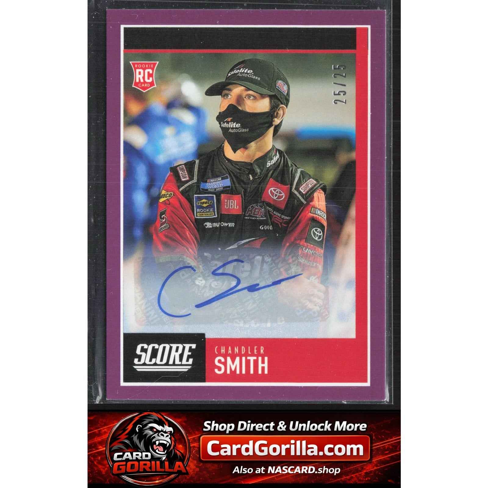 2021 Panini Chronicles #11 Chandler Smith Score Autographs Purple #/25 RC