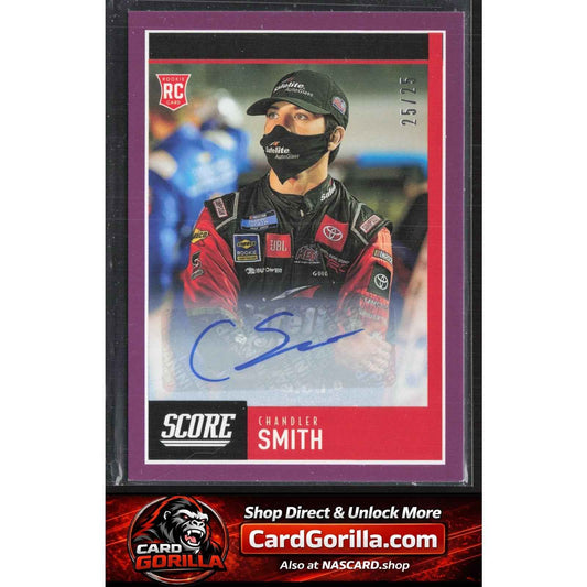 2021 Panini Chronicles #11 Chandler Smith Score Autographs Purple #/25 RC