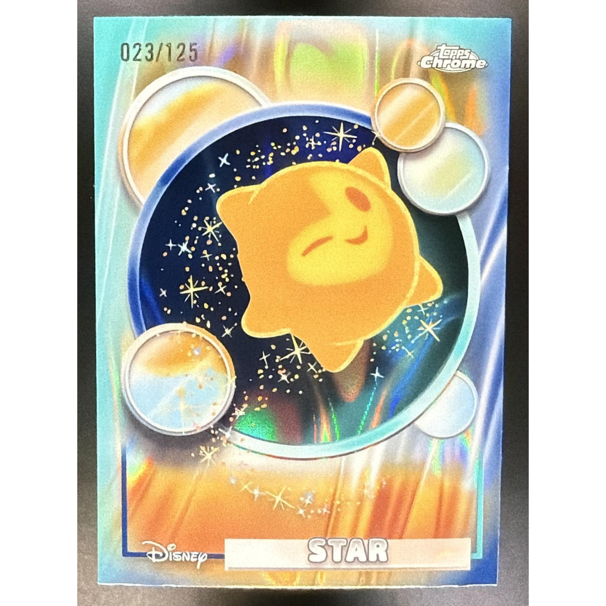 2026 Topps Chrome Disney Star #44 Dark Blue & Light Lava 23/125 Wish