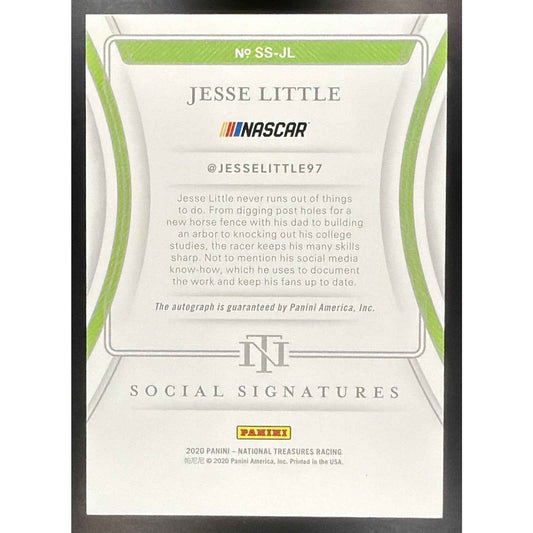 2020 Panini National Treasures Jesse Little #SS-JL Social Signatures 1/8 Auto