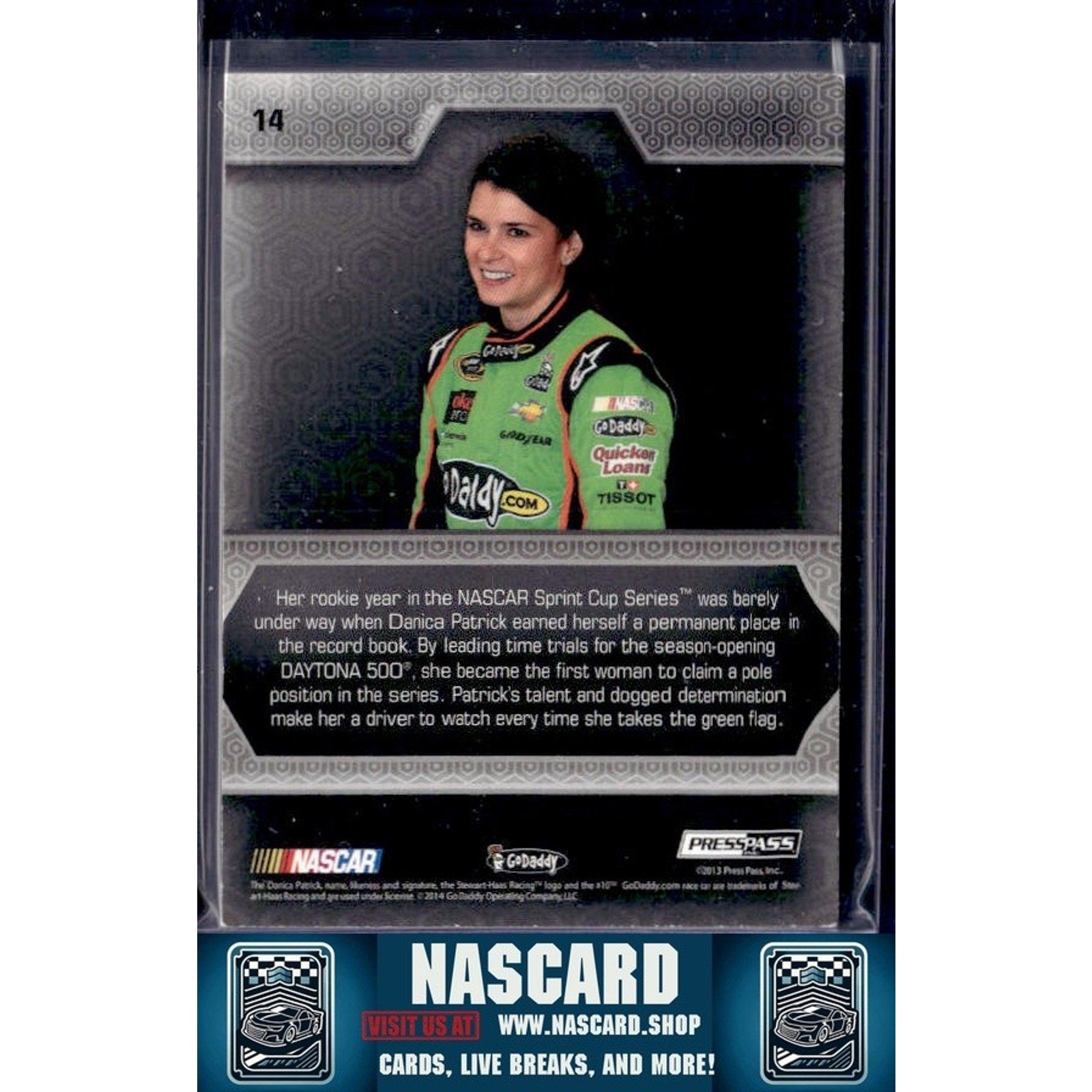 2013 Press Pass Five Star #14 Danica Patrick #1/5 - NASCARD.shop