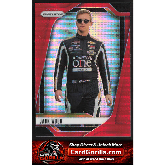 2025 Panini Prizm #53 Jack Wood Red Pulsar #/199