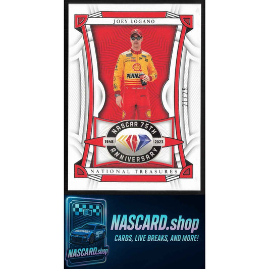 2023 National Treasures Diamond Anniversary #71 Joey Logano #/25