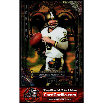 2024 Wild Card 7 Card Studs Jokers Wild Archie Manning #1/1