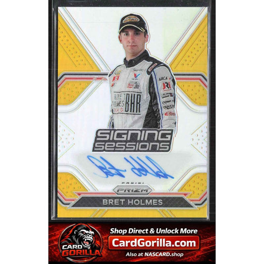 2021 Panini Prizm #S-BH Bret Holmes Signing Sessions Gold Prizm #/10
