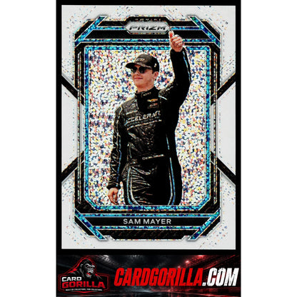 2023 Panini Prizm #33 Sam Mayer White Sparkle Prizm