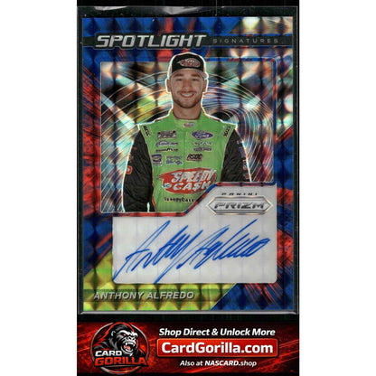 2021 Panini Prizm #SS-AA Anthony Alfredo Spotlight Signatures Reactive Blue #/99