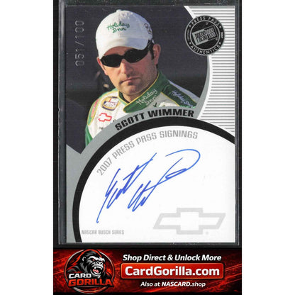 2007 Press Pass #NNO Scott Wimmer Signings Silver #/100