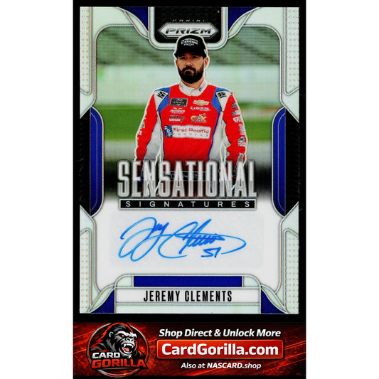 2025 Panini Prizm #SS-JCT Jeremy Clements Sensational Signatures