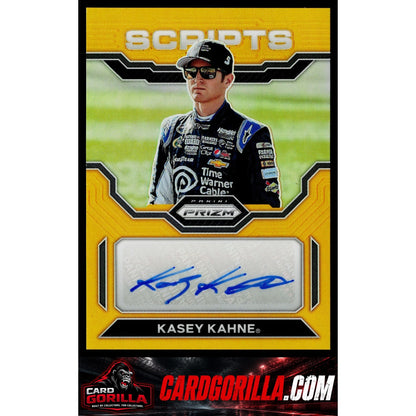 2023 Panini Prizm #S-KKN Kasey Kahne Scripts Gold Prizm #/10