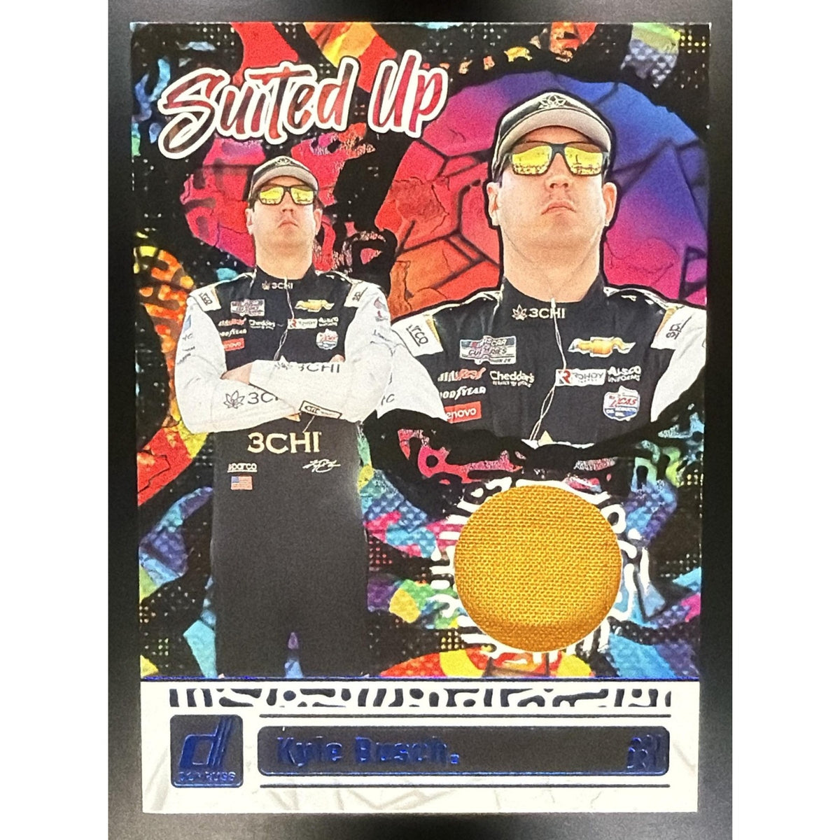 2024 Panini Donruss Kyle Busch #SU-KB Suited Up Swatches Blue MEM