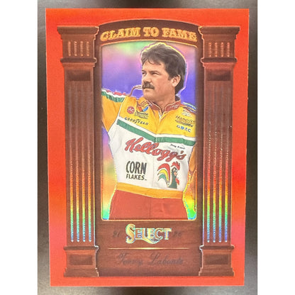 2026 Panini Select NASCAR Terry Labonte #22 Claim to Fame Red Prizms 64/99