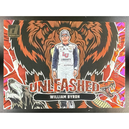 2024 Panini Donruss William Byron #1 Unleashed Red Ice 133/149