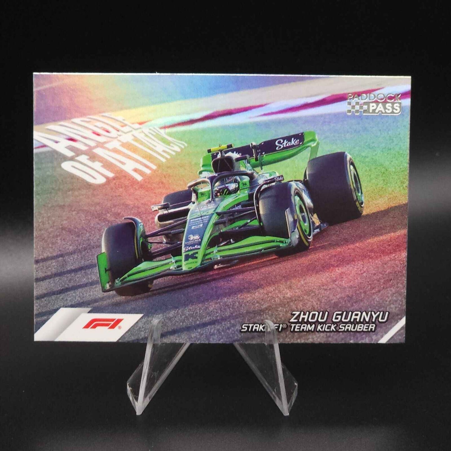 2024 Topps Paddock Pass Formula 1 - Angle of Attack #AA-14 Zhou Guanyu - NASCARD.shop