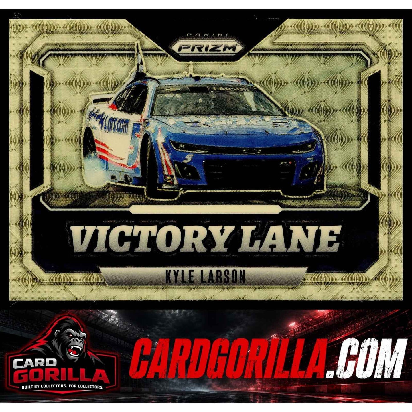 2025 Panini Prizm #7 Kyle Larson Victory Lane Gold Vinyl #1/1