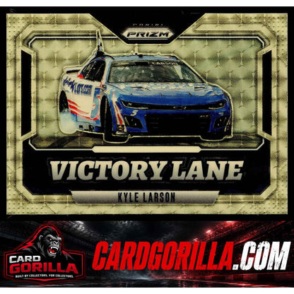 2025 Panini Prizm #7 Kyle Larson Victory Lane Gold Vinyl #1/1