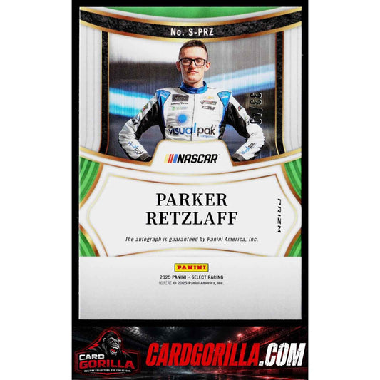 2025 Panini Select #S-PRZ Parker Retzlaff Signatures Purple Prizms #/49
