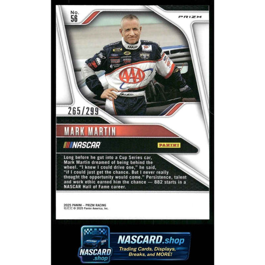 2025 Panini Prizm #56 Mark Martin Pulsar #/299
