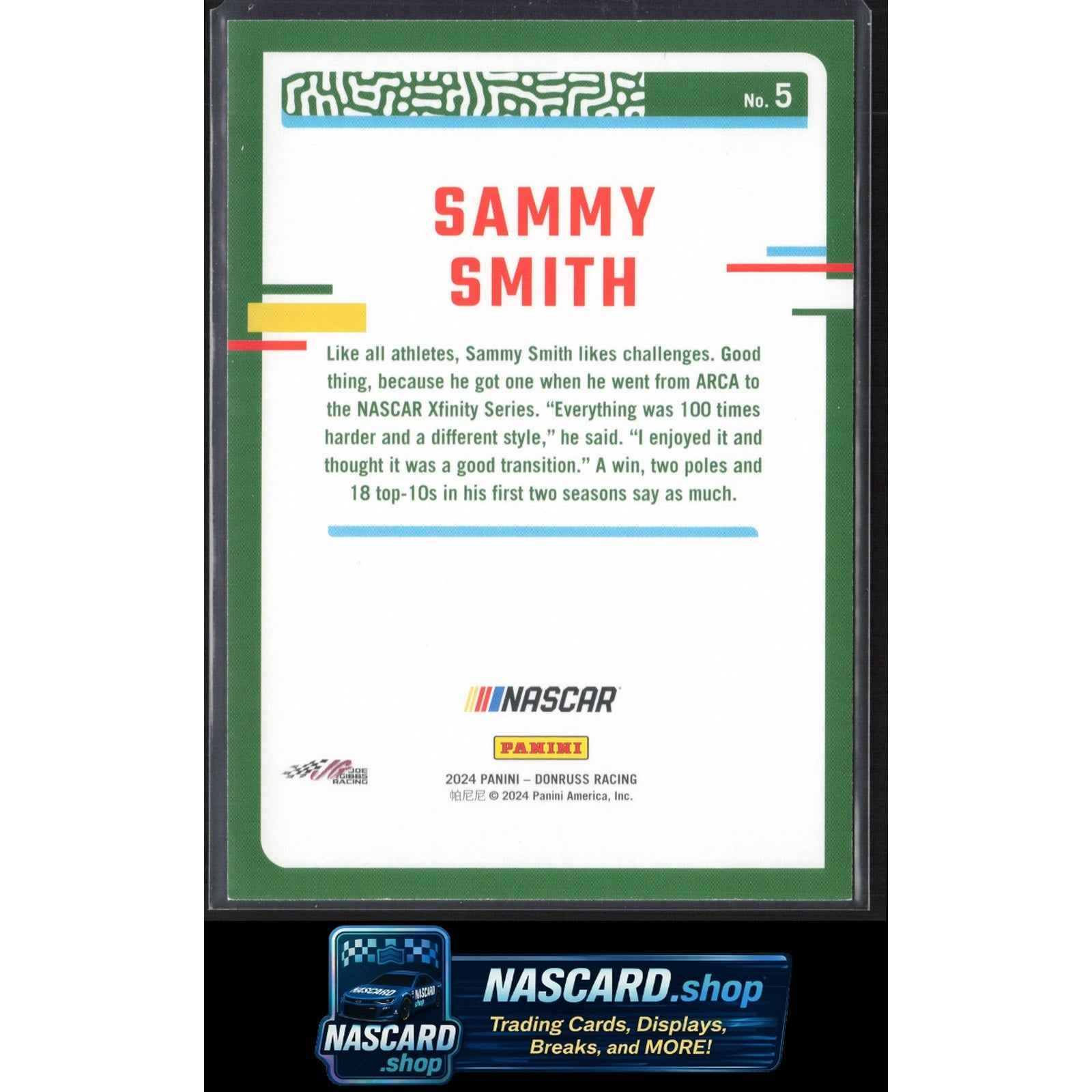 2024 Donruss #5 Sammy Smith Blue #/199