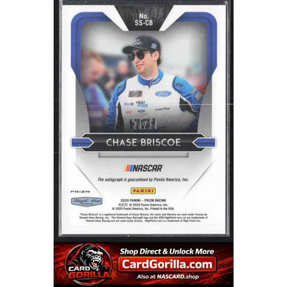 2020 Panini Prizm #SS-CB Chase Briscoe Signing Sessions Rainbow Prizm #/24