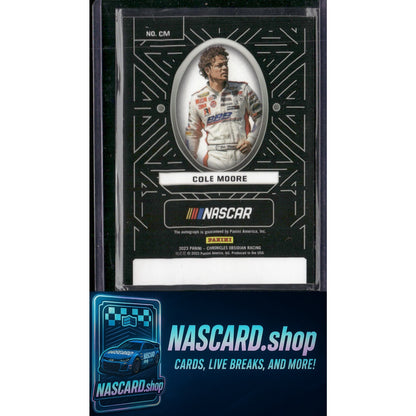 2023 Panini Chronicles #CM Cole Moore Obsidian Signatures - NASCARD.shop