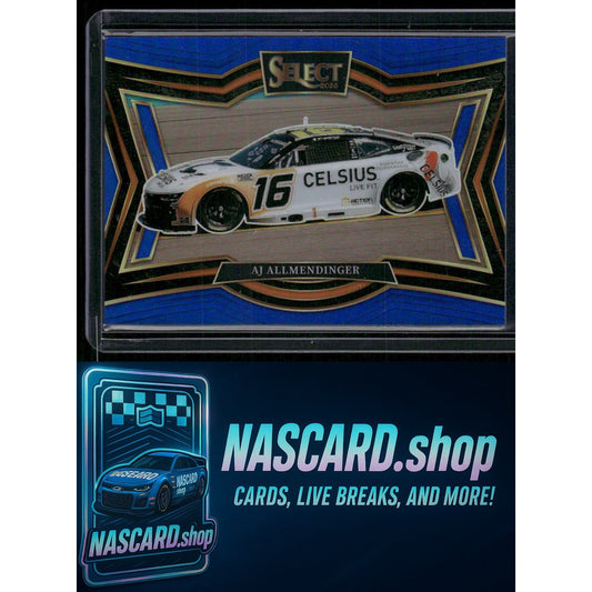 2025 Panini Select Pit Road #171 AJ Allmendinger Blue Prizms #/175 - NASCARD.shop