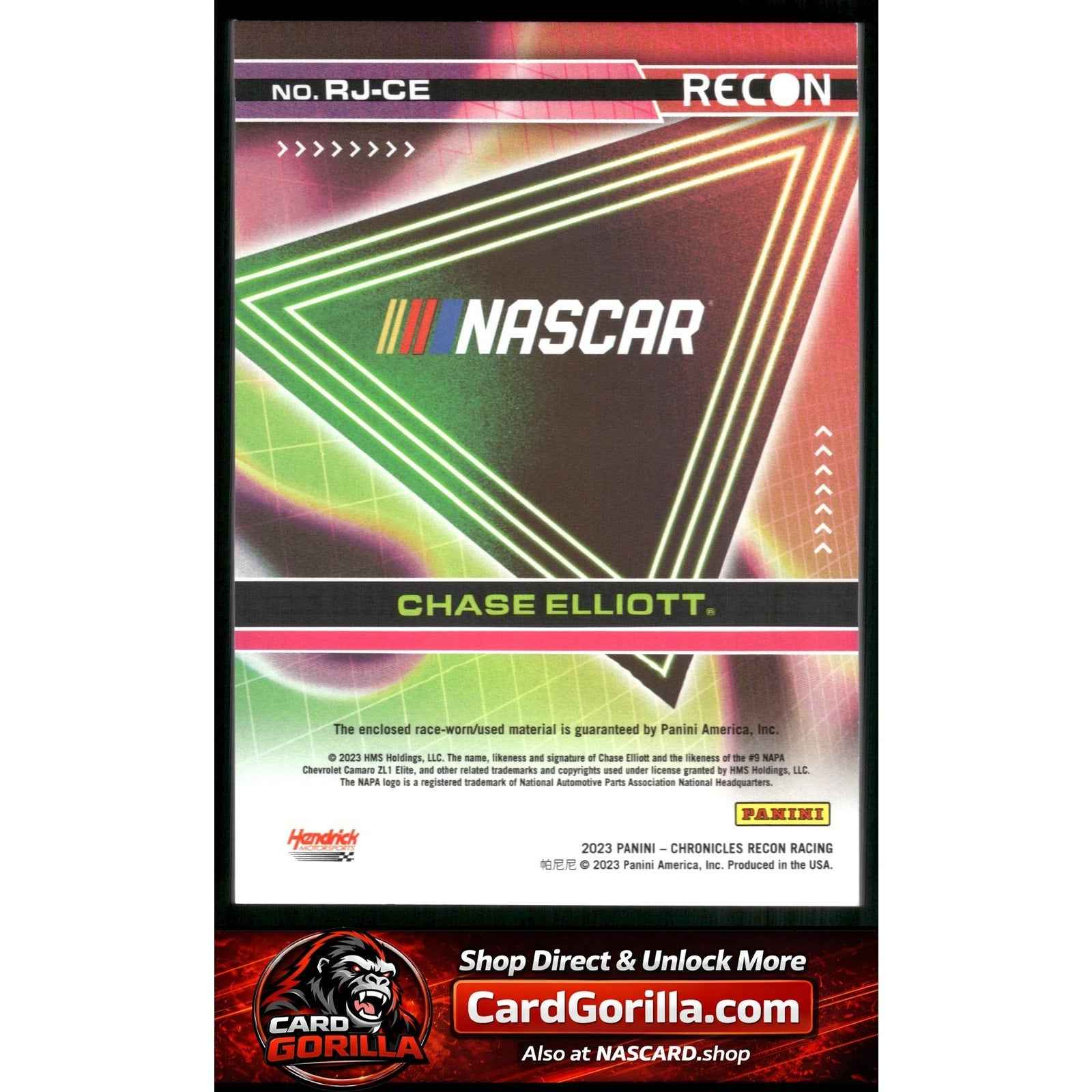 2023 Chronicles Chase Elliott Recon Jumbo Materials Holo Silver #/25