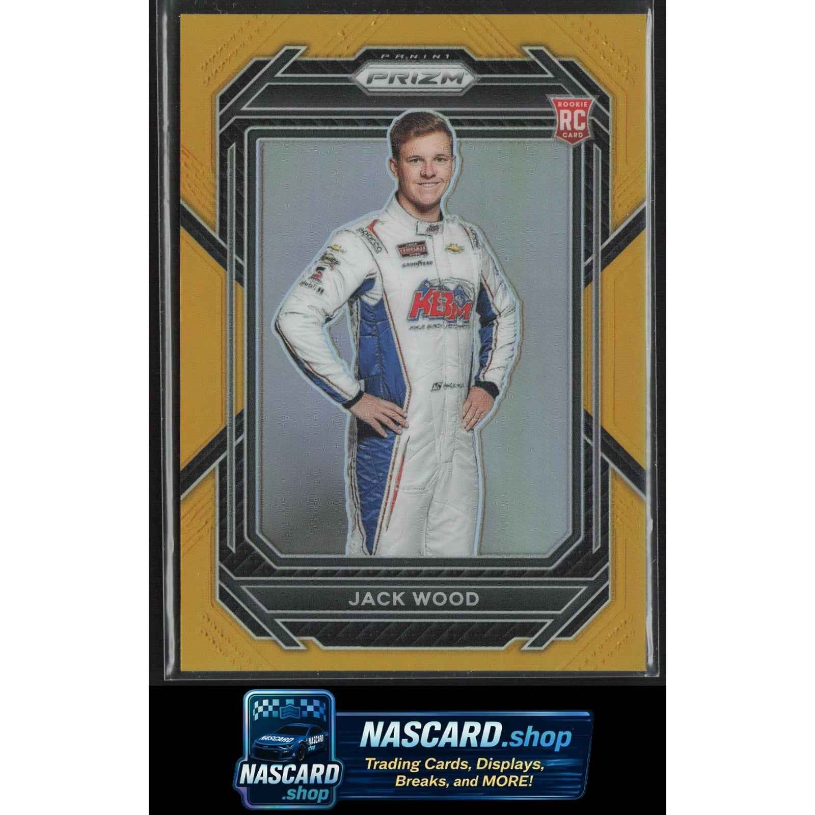 2023 Panini Prizm #56 Jack Wood Gold Prizm #/10 RC