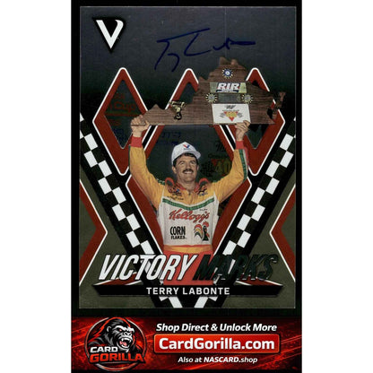 2018 Panini Victory Lane #VM-TL Terry Labonte Victory Marks Gold #/99