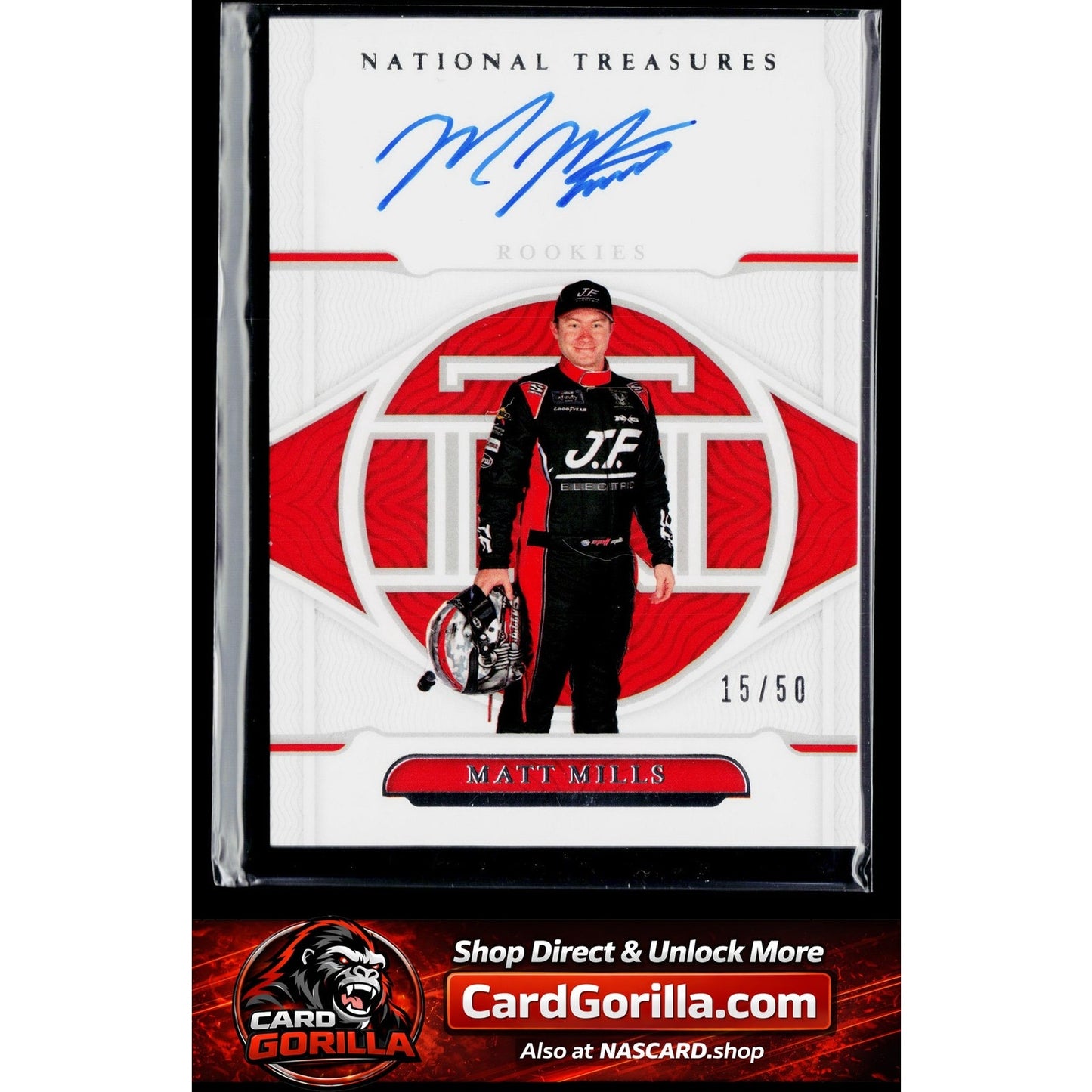 2022 Panini National Treasures #RSS-MM Matt Mills Rookie Signatures #/50