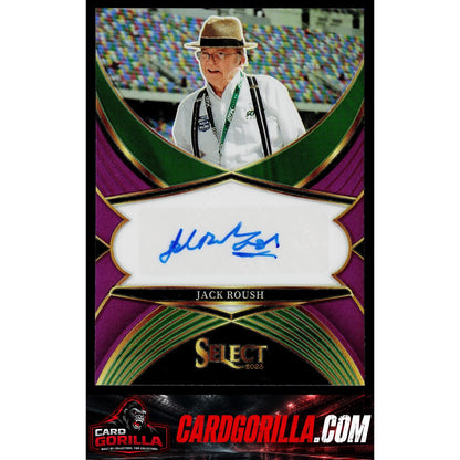 2025 Panini Select #LS-JRH Jack Roush Legendary Signatures Purple Prizms #/49