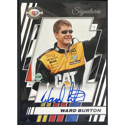 2023 Panini Prime Ward Burton #75-WA NASCAR 75th Anniversary Signatures Auto
