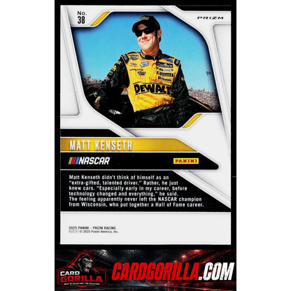 2025 Panini Prizm #38 Matt Kenseth White Sparkle