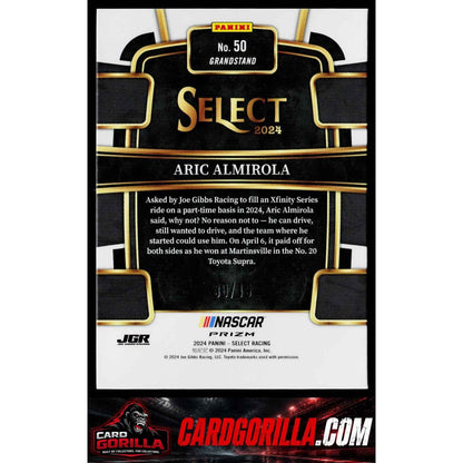 2024 Panini Select #50 Aric Almirola Black and Blue Prizms #/49