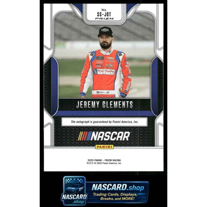 2025 Panini Prizm #SS-JCT Jeremy Clements Sensational Signatures