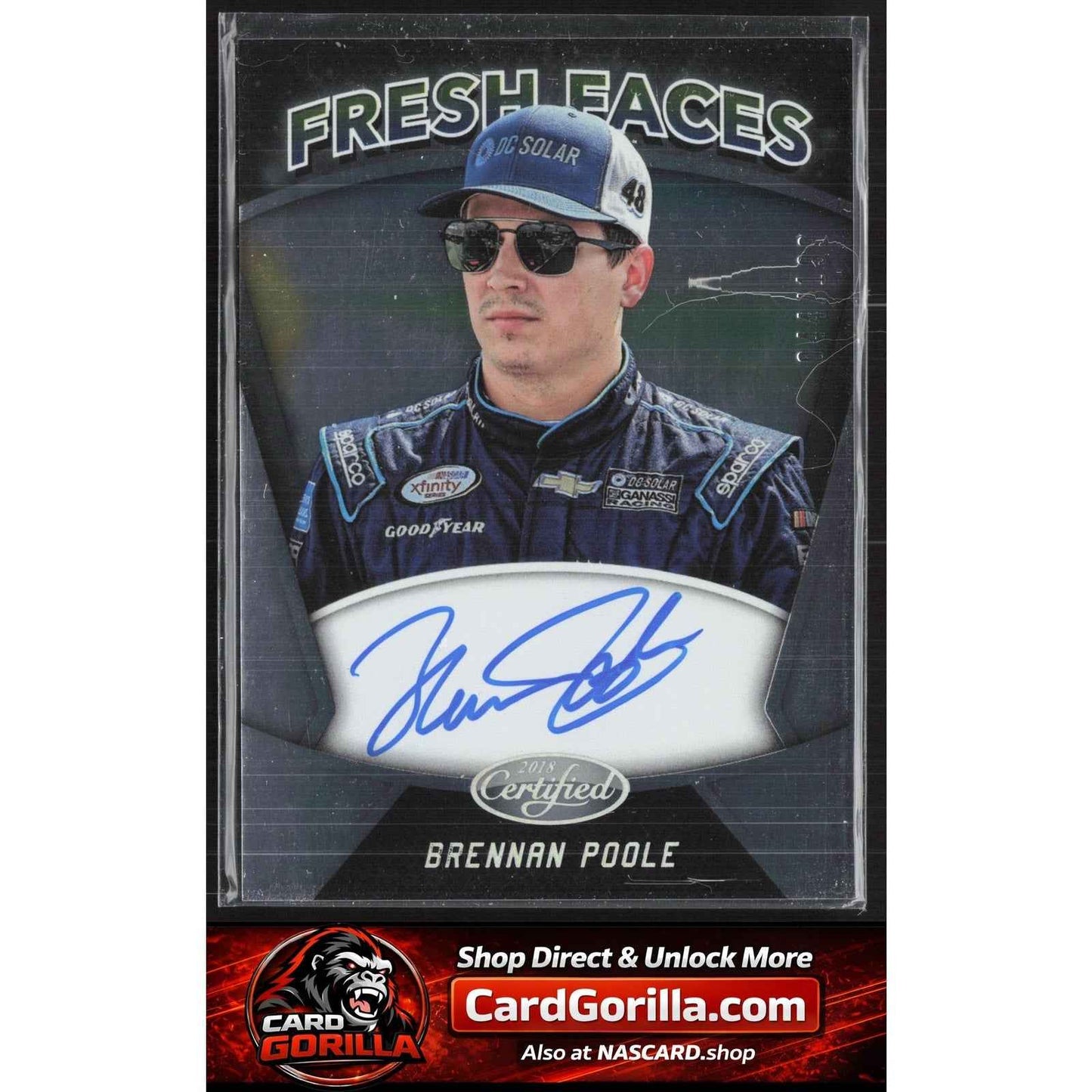 2018 Panini Certified #FFS-BP Brennan Poole Fresh Faces Signatures #/199