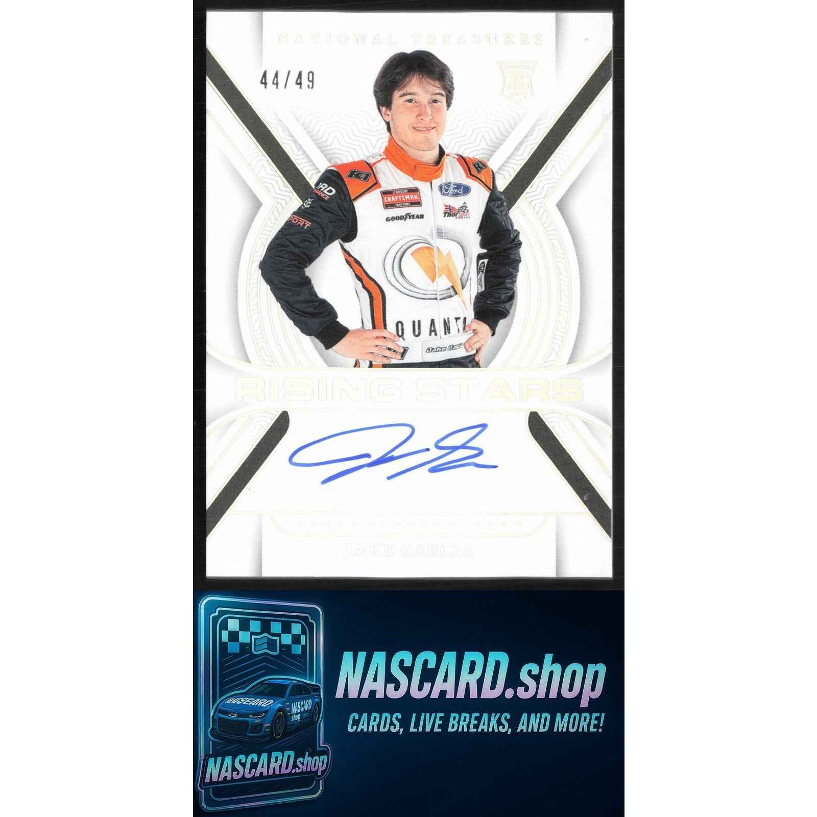 2024 Panini National Treasures #RS-JGA Jake Garcia Rising Stars Holo Silver #/49