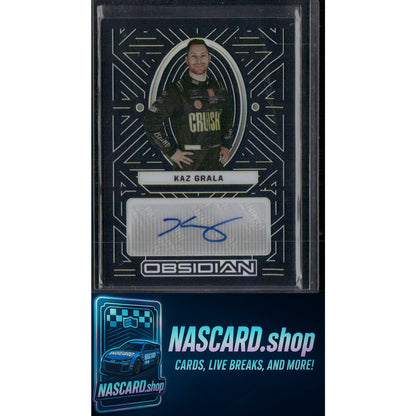 2023 Panini Chronicles Kaz Grala Obsidian Signatures Electric Etch Yellow #/10 - Card Gorilla