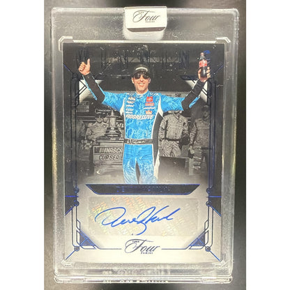 2026 Panini Turn Four Racing Denny Hamlin #WM-DHM Winning Moments Blue /49 Auto