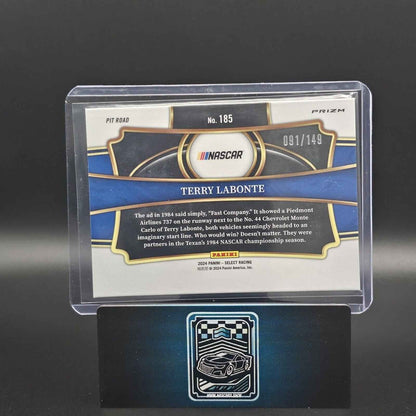 2024 Panini Select - Pit Road Red and Blue Prizm #185 Terry Labonte /149 - NASCARD.shop
